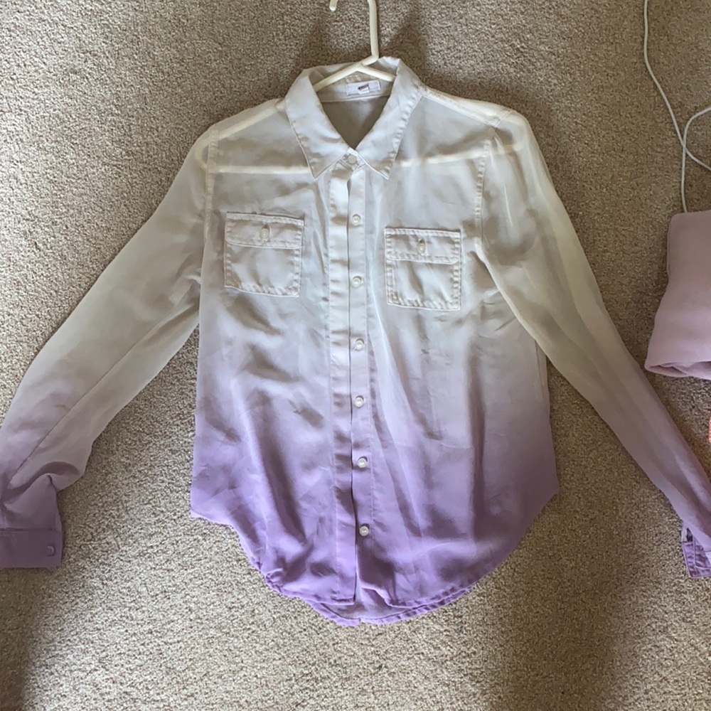 Ombré button up shirt